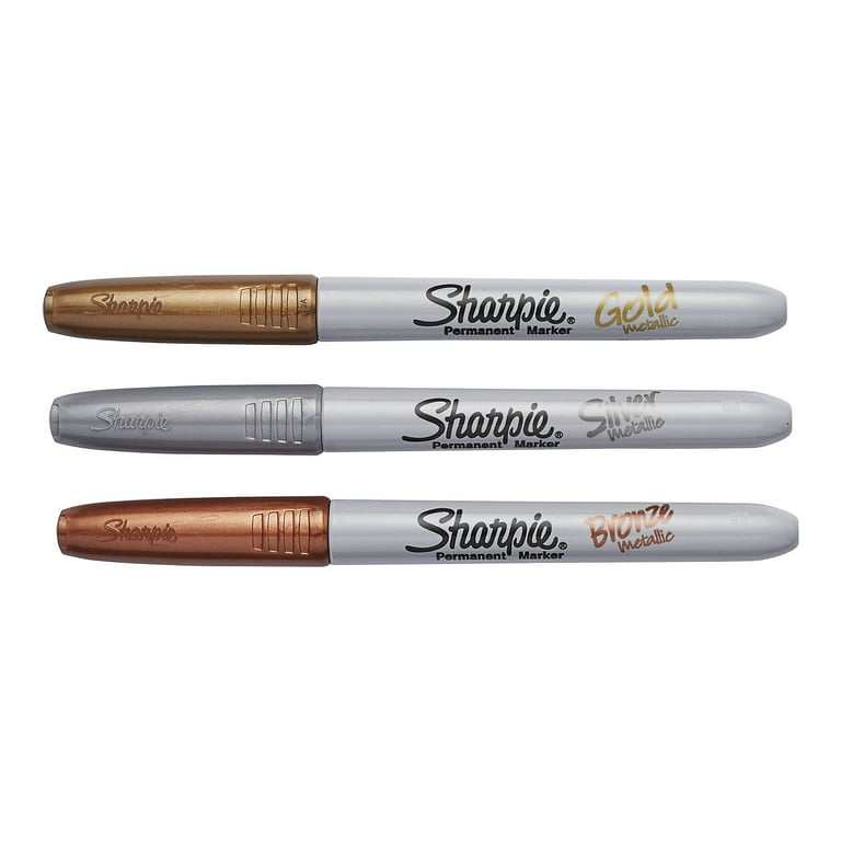 SHARPIE Fine Permanent Markers - Metallic, Pastel, Black & Assorted Colours