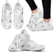 thumbnail image 1 of Zapatillas informales con cordones y estampado de periódico vintage para mujer, zapatos planos ligeros a la moda, calzado de malla transpirable, 1 of 6