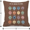 thumbnail image 4 of School Counselor Gifts Calming Corner pillowcase18x18 in，Calming Corner Items Kids，Counseling Office Must Haves，School Counselor Office Must Haves（Brown） 892, 4 of 5