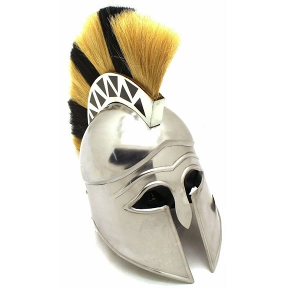 Medieval Warrior Brand 18G Steel Greek Corinthian Armor Helmet w/ Free Stand