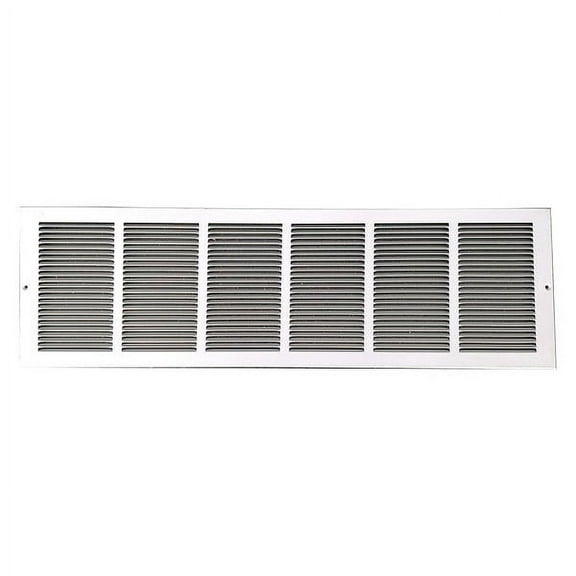 1 PK ZoroSelect Return Air Grille, 9.75 X 31.75, White, Steel