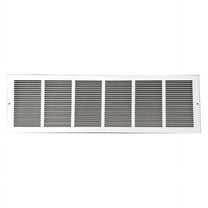 1 PK ZoroSelect Return Air Grille, 9.75 X 31.75, White, Steel