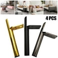 thumbnail image 2 of 4Pcs Furniture Legs Metal Supporting Foot Coffee Table Feet Bed Sofa Chair Legs Dresser Bathroom Cabinet Replacement Feet, 2 of 4