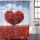 thumbnail image 3 of Juego de 4 cortinas de ducha Sunset Palms Sunrise Seashore Coconut Summer Beach Sand Holiday Ocean con alfombras antideslizantes Tapa de inodoro y alfombrilla de baño Bathro. Afortunado Sencillez, 3 of 5