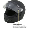 thumbnail image 3 of Speedway Motors Full Face SA2020 Racing Helmet, Lightweight, Flat Black XL, 3 of 13