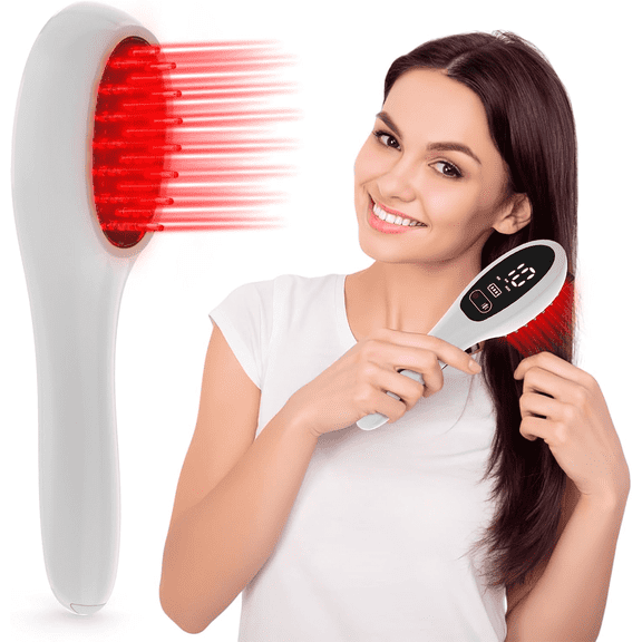 Laser Comb, Red Light Therapy for Hair Growth, Professional Grade Hair Loss Treatment, Regrows Fuller and Thicker Hair, Reverses Thinning, Stimulates Growth for Men & Women