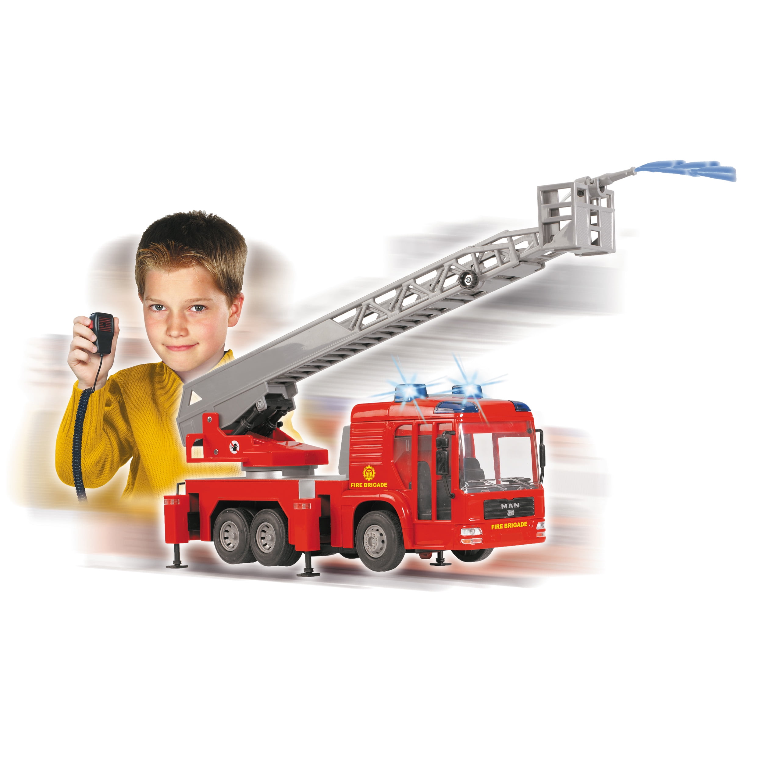 Dickie Toys - Light and Sound SOS Fire Engine Vehicle (With Working Pump)