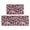 Pink and Black Leopard Print, variant on Pink and Black Leopard Print Anti Fatigue Kitchen Rugs Set Of 2, Non Slip Washable Decorative Floor Mats for Kitchen Sink Laundry, 17"x30" and 17"x47"