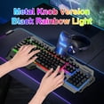 thumbnail image 2 of Hnjugfe RGB Gaming Keyboard with Removable Hand Rest, USB, Black, New, 1 Count, 2 of 6