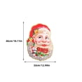 thumbnail image 4 of Bewildely Paquete de 2 pegatinas de Navidad autoadhesivas para fiesta de Navidad, vacaciones, Papá Noel, calcomanías para el hogar, Bar, Hotel, Kits de decoración para fiestas L Bewildely HA070079-02, 4 of 6