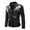 Black, variant on Herrnalise Men's Autumn Winter Long-sleeved Leather Motorcycle Jacket Zipper Coat Long Sleeve Hoodless Faux Leather Outwear & Jackets Red