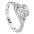thumbnail image 2 of Edge Jewel Prong Set 1.73 Ct Cushion Cut Lab Created Diamond Ring - 14K White Gold Plated Ring On Clearance - Jewellery Silver Clearance Wedding Rings Sets - Wedding Jewellery For Bridesmaids Silver, 2 of 6