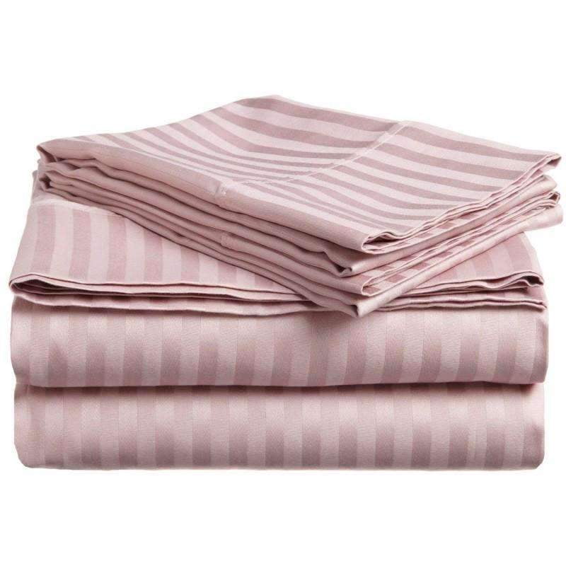 Caterina 600 Thread Count Stripe Egyptian Cotton Sheet Set - Walmart.com