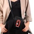 thumbnail image 4 of HELLHERO Women Shoulder Bag Double Deck Outdoor Travel Adult Shoulder Bags with Adjustable Strap Christmas tree Reindeer, 4 of 7
