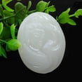thumbnail image 1 of Gift Jade 3D Guanyin White Jade Guanyin Pendant, 1 of 4