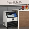 thumbnail image 6 of Entcook 110V Commercial Ice Maker 320Lbs/24H with 88Lbs Storage, 6x18 Cubes Automatic Ice Machine in Stainless Steel, 6 of 8
