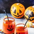 thumbnail image 7 of Clearance Items! 4Pc Halloween Straw Hats, Hilingoto Halloween Cover Soft Pumpkin Bat Covers Soft Pumpkin Bat Lids Water Cup Accessories Halloween Decor for Home Business(4*Straw Caps), 7 of 7