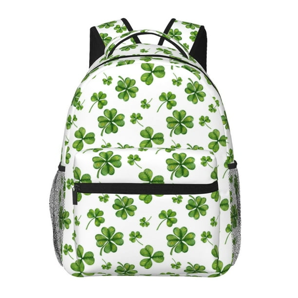 Fotbe St. Patrick's day Mochila Casual con Estampado para Escuela, Viajes y Actividades al Aire Libre - Duradera, Ligera y Cómoda