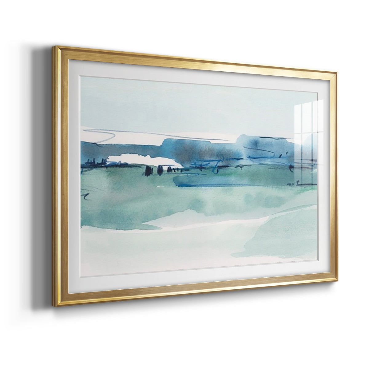 Ultramarine Vista I Premium Framed Print - Ready to Hang