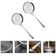 thumbnail image 4 of 2Pcs Stainless Steel Net Colanders Noddles Strainers Tea Colanders for Home (Silver), 4 of 8