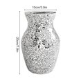 thumbnail image 3 of Mirror mosaic glass vase (diameter 10cm, height 20cm), 3 of 10