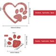 thumbnail image 2 of 6 Pcs Rhinestone Heart Paw Print 2 Style Self-Adhesive Stickers Bling Car Sticker with Plastic Box for Decorating Cars Bumper Window Laptops Luggage (Blue Red Off-White) Colorful, 2 of 7