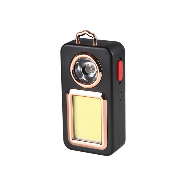 Moyic Luz de trabajo alimentada por energía Solar con gancho, linterna recargable, linterna de emergencia de bolsillo impermeable, linterna de pesca Iluminación y accesorios Oro Moyic HA074348-01