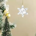 thumbnail image 5 of Christmas Acrylic Snowflake Ornaments, 4 Styles Crystal Clear Plastic Xmas Tree Pendant for Winter Snow Theme DIY Decorations, 5 of 6