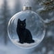 thumbnail image 2 of Decoraciones de Árbol de Navidad Lindos Gatos 2D Colgante Plano Ornamento, Gato Regalos de Navidad para Árbol Mesa Pared Decoración Festiva Del Hogar, 2 of 5