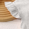thumbnail image 6 of Splozh Girls Short Sleeve T Shirts 0-10 Years Crew Neck Flying Sleeve Casual Loose Summer Kids Tops,Grey,18-24 Months, 6 of 6