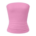 thumbnail image 4 of QGJZVUNL Sleeveless Womens Summer Tops Strapless Cropped Tube Tops Basic Backless Summer Clothes Size S, 4 of 7