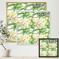 thumbnail image 4 of Yellow Flowers and Tropical Foliage VI 30 in x 30 in Framed Painting Canvas Art Print, by Designart, 4 of 5