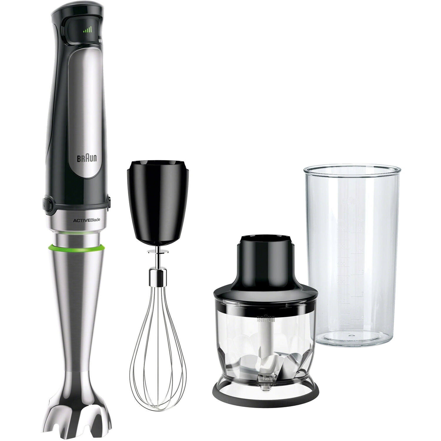 US STOCK Immersion Hand Blender Set with 6 Speeds Control 500 watts,Black 
