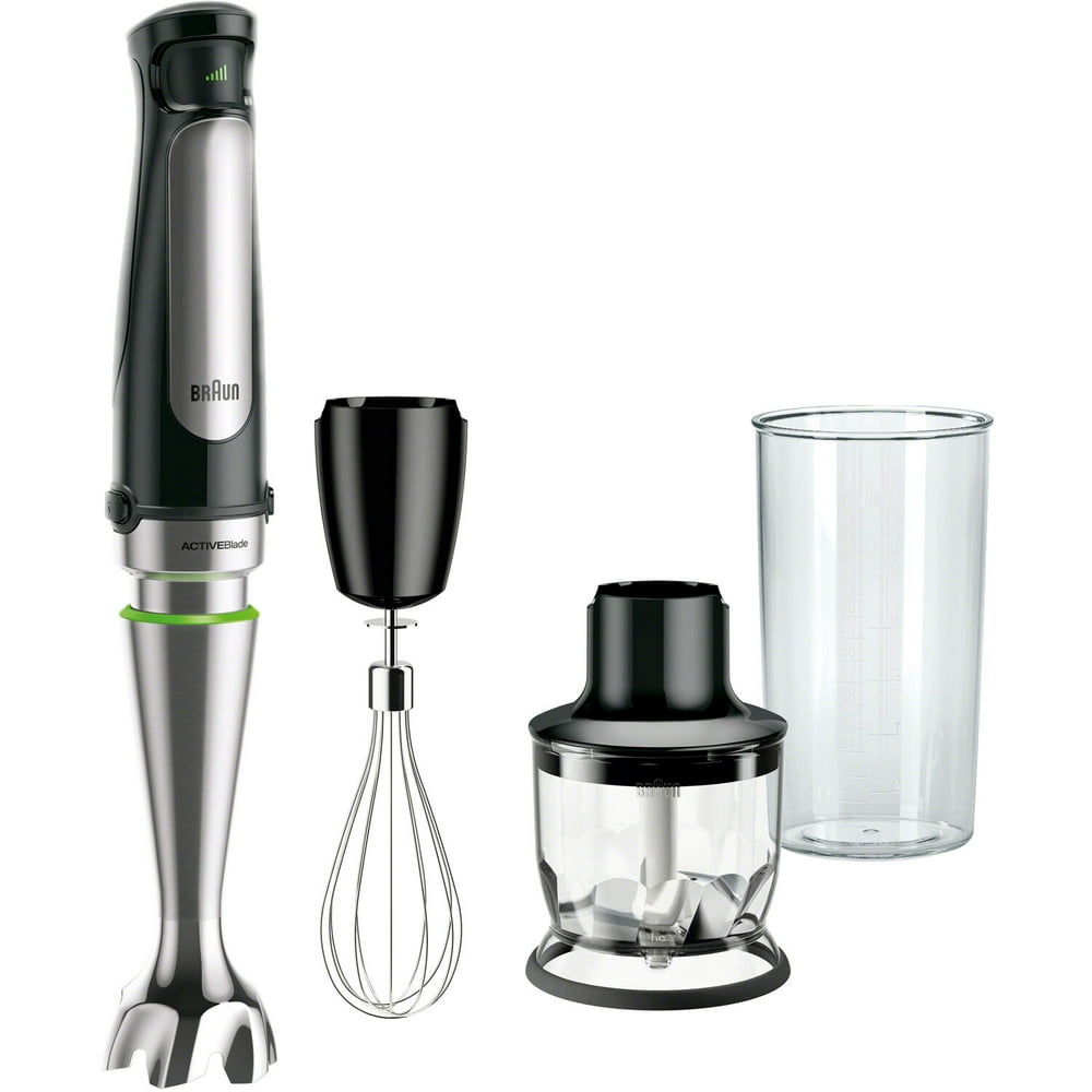 Braun MultiQuick 7 Smart-Speed Hand Blender with 500 Watts of Power, Whisk, and 1.5-Cup Chopper