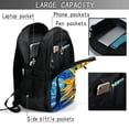 thumbnail image 3 of Horeoi vintage Starry Sunflower Print USB Backpack for Travel School Work with Laptop Compartment Charging Port and Anti-Theft Pocket, 3 of 4