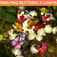 thumbnail image 5 of Solar Garden Lights,2 Pack Latest Fiber Optic Cherry Blossom And Butterfly Lights,Outdoor Solar Lights, 5 of 7