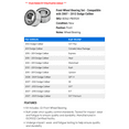 thumbnail image 2 of Front Wheel Bearing Set - Compatible with 2007 - 2012 Dodge Caliber 2008 2009 2010 2011, 2 of 2