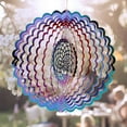 thumbnail image 3 of Wind Spinner for Patio Decoration 360°Rotation Metal Hanging Wind Spinner for Yard and Garden, 3 of 8