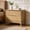 Natural, variant on Mid-Century Modern Nightstand with 2 Storage Drawers, 24" Wide End Table with Tapered Legs,Wood Bedside Table for Bedroom,Living Room,Brown