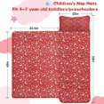thumbnail image 5 of Red Christmas Deer and Snowflake Pattern Toddler Nap Mats for Kids Preschool,59"x22" Sleeping Mat Bag or Kids,Toddler Sleeping Bag,Toddler Nap Mat or Daycare, 5 of 6