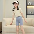 thumbnail image 5 of Gelikeya Girls Athletic Shorts 5-6 Years Comfy Breathable Short Pants Elastic Waist Athletic Sports Shorts Knee Length Shorts GY2, 5 of 5
