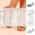 thumbnail image 3 of Samdudou Summer Shoes for Women Open Toe Stiletto Heel Slingback Pumps Scalloped Edge Front Band Sparkly Rhinestone Embellishments Elastic Back Strap Dressy Evening Prom Wedding Footwear, 3 of 9
