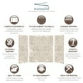 thumbnail image 3 of Transolid Swk603672 Saramar 60" W X 36" D X 72" H Three Panel Shower Wall Kit - Sand Creme, 3 of 7