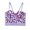 Purple, variant on Women's Diamond Chain Wedding Party Corset Bustier Crop Top Purple M