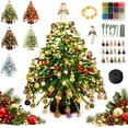 thumbnail image 2 of DIY Beaded Christmas Tree Kit - 3D Crystal Bead Pearl Art Set with LED Lights Angel Topper Tabletop Fall Winter Decor for Christmas Gifts & Birthday Gifts, 2 of 2