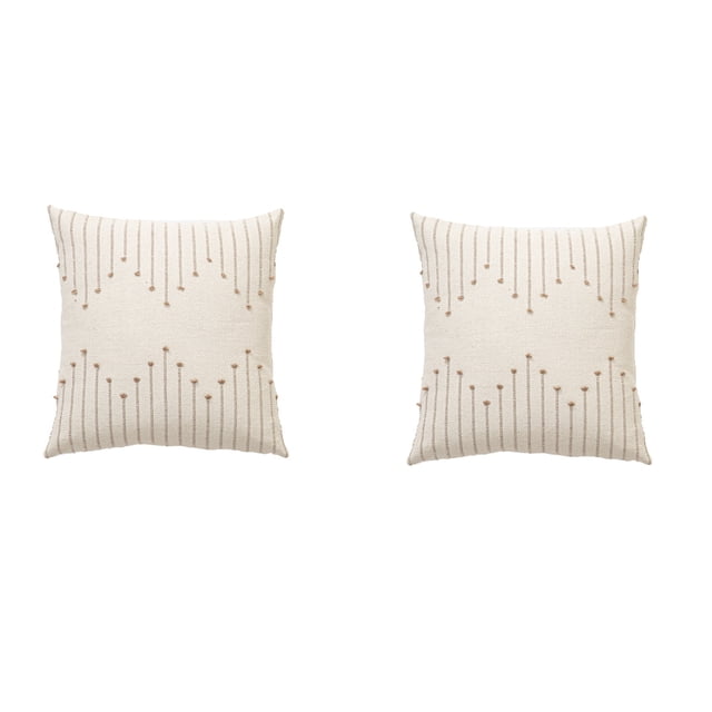 2 Sets Of Decorative Fabric Bohemian Home Decor Cushions 18x18 Inches