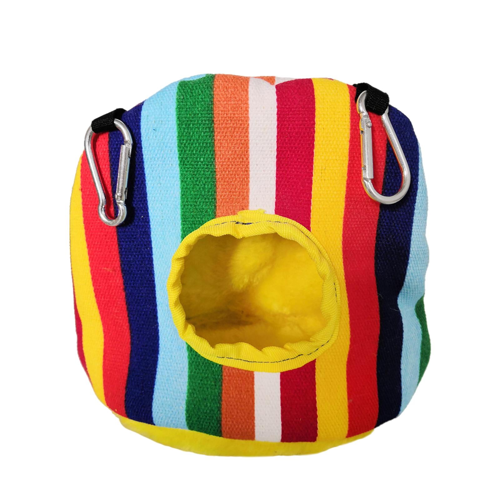 Soft Sleeping Bed Hanging Nest Swing Cradle Plush Cave Cage Birds