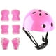 thumbnail image 2 of Conjunto de equipo de protección para casco para niños, Protector de rodilla y codo de espuma para equilibrio, coche, patinete, patinaje sobre ruedas, color rosa YUNYI BRAND Deportes, 2 of 8