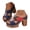 Blue, variant on Womens Platform Heeled Sandals Chunky High Heel Wedge Slides Pumps Hollow Orthopedic Summer Dressy Shoes Size 6-10