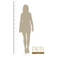 thumbnail image 4 of Stratton Home Decor S21035 Metal & Wood Faith Table Top - Gold & Natural, 4 of 4
